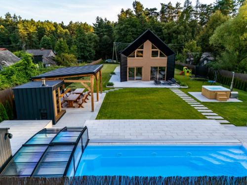 Susiec Casa | Przystań Roztocze 176 podgrzewany basen sauna jacuzzi bilard 14 osób