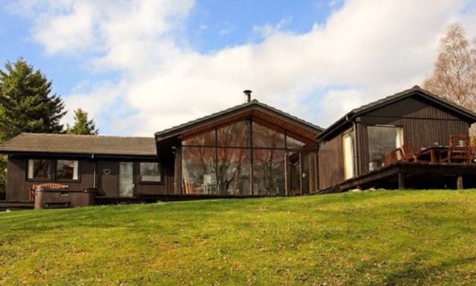 Nethy Bridge Casa | Ptarmigan Lodge - 4 habitaciones Lodge con bañera de hidromasaje