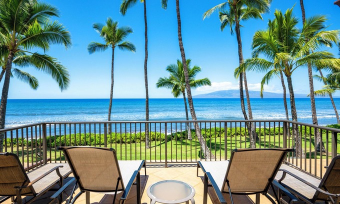 Downtown Lahaina Villa | Puamana Retreat by Gather: Oceanfront 3BR w/ Lanai & Resort Amenities in Lahain