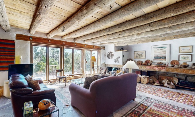 Canoncito Casa | Pueblo-Style Gem w/ Terrace & Gazebo - Mountain View & Nearby Hiking Trails