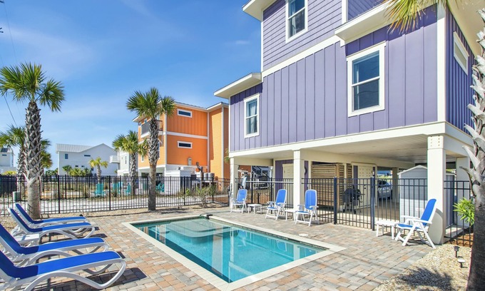 Mexico Beach Casa | Purple Rain! Beautiful 5 Bedroom Home with a Private Pool!