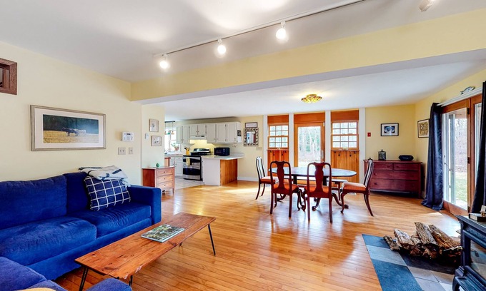 West Tisbury Casa | Quaint historic home with grill, central AC, wood-burning stove, WiFi, & Netflix