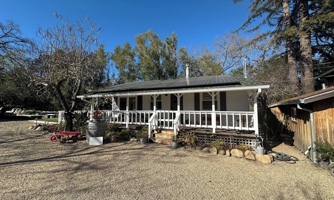 Oak Knoll Cabaña | casa viñedo pintoresco en Dry Creek.