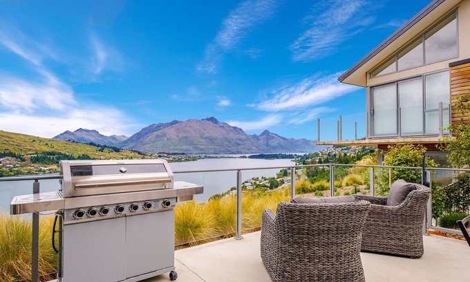 Frankton Cabaña | Vistas al lago Queenstown - Apartamento en la planta baja