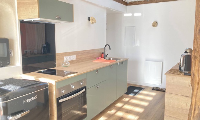 Vignoc Apartamento | Quiet and comfortable, between Rennes and Saint Malo, for 2 people