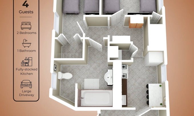 Southwest Apartamento | Quiet - Central - Big Parking - Outdoor Area