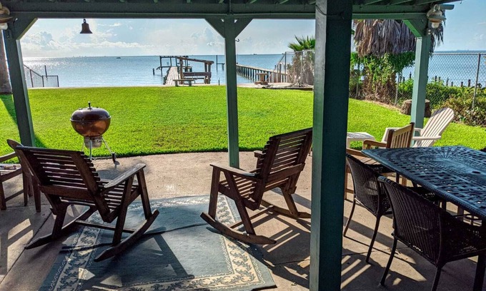San Leon Casa | Quiet Family guardado Frente Bayhouse Con gran muelle de pesca