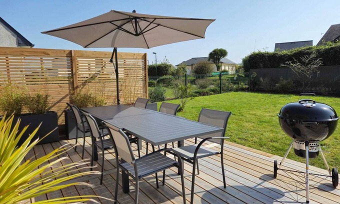 Saint-Jean-du-Doigt Casa | Quiet house 5 minutes from the beach. Ideal for families