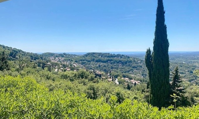 Magagnosc Casa | Quiet house with exceptional view near Grasse, Nice, Cannes, Antibes, Verdon