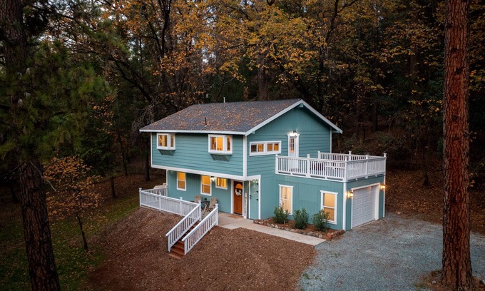 Placerville Cabina | Quiet & Modern Cabin Near Wineries - Fire Pit and BBQ