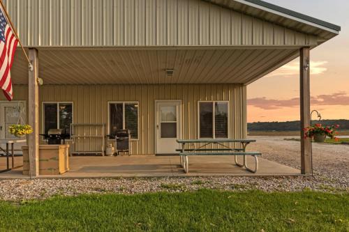 Burt County Casa | Quiet Riverfront Cabin with Boat Slip Family Friendly Stay in Decatur Nebraska Sleeps 9