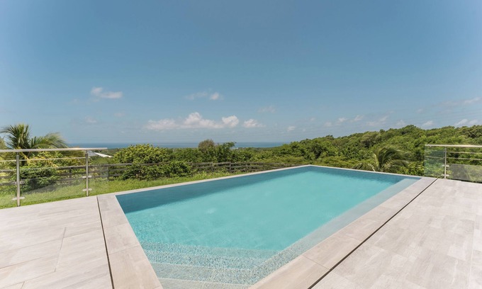 Sainte-Anne Villa | Quiet villa with pool, jacuzzi, sea view, for 8pers