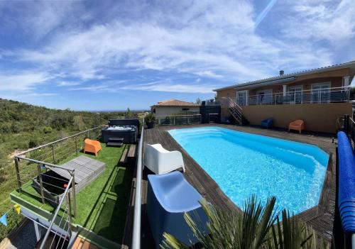 Ventiseri Apartamento | Résidence Tozza Alta - Maison de prestige 10 couchages vue Mer et Montagnes Corse du Sud MAE-2624