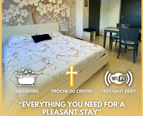Lourdes Apartamento | [Rêve doré] Studio Équipé, Wifi, Unique