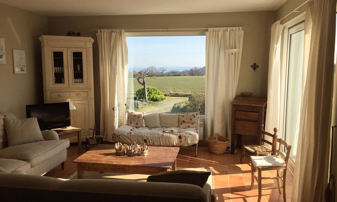 Saint-Cast-le-Guildo Villa | Raro: villa con encanto para 8 personas con vistas al mar y al campo