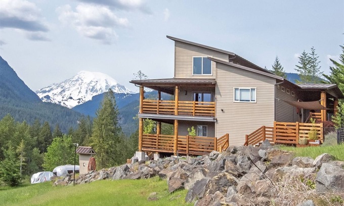 Packwood Cabina | Wifi, barbacoa, bañera de hidromasaje, aire acondicionado, chimenea