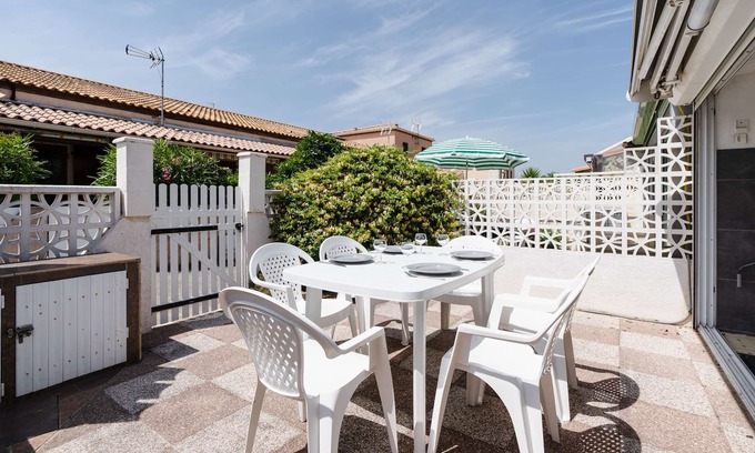 Les Ayguades Casa | RB43-3 Air-conditioned pavilion for 4 people Gruissan les Ayguades