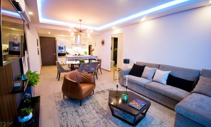 Zapopan Condominio | Real View Towers, Plaza Real Center, Amazing 2 BR, Sanitized, Near Andares