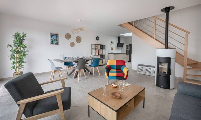 Pornic Chalet De Esquí | A 500m de la playa. Casa reciente en Pornic