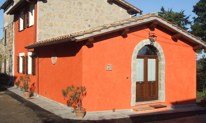 Castel Cellesi Villa | CASA ROJA-CASA ROSSA - cerca de CIVITA DI BAGNOREGIO- ubicación panorámica