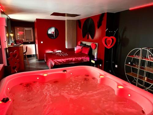 Quimperle Apartamento | Redroom, Spa, Sauna, cheminée, romantique pour 2