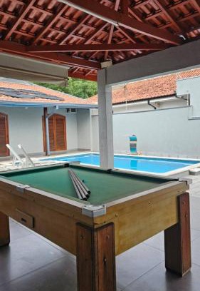 Santa Barbara d'Oeste Casa | Refúgio com Piscina, Bilhar e Ar Condicionado em Santa Bárbara d'Oeste