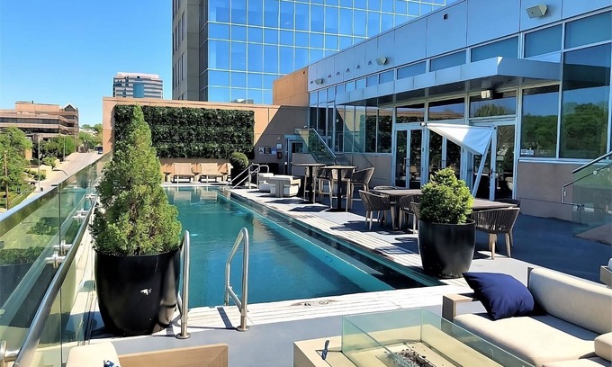 West Plaza Hotel | Relax and Recharge! Onsite Pool, Pets Allowed, Close to Fountain of Neptune!