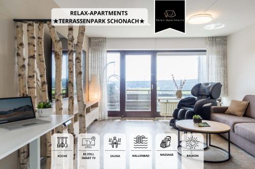 Schonach im Schwarzwald Apartamento | Relax-Apartments - Indoor-Pool - Sauna - Küche - kostenlos Parken - Balkon - teilweise Massagesessel - 85 Zoll Smart-TV