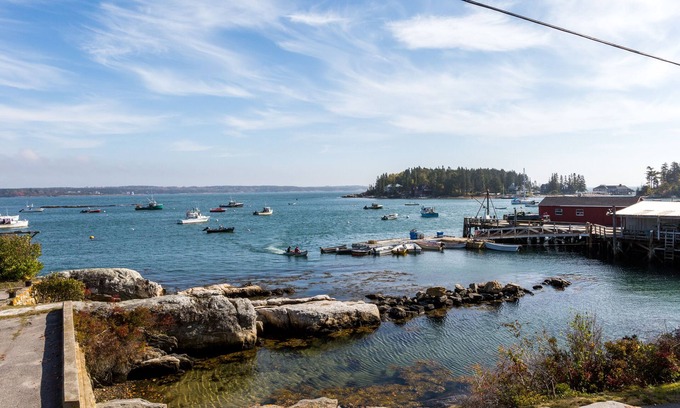 Five Islands Cabaña | Relájese mirando el pintoresco puerto de Five Islands en Georgetown Maine