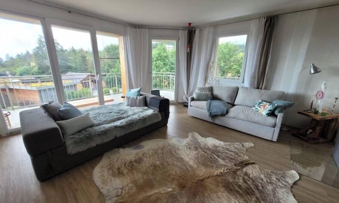 Saint-Cergue Apartamento | Relax with a view of Mont Blanc and Lake Geneva