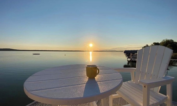 Lake Township Casa | Relax with the whole family at this peaceful 4 bedroom, 1.5 bath on Big Platte Lake