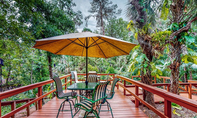 Bloomingdale Casa | Relaxing River House - Dock, Fireplace, & Firepit