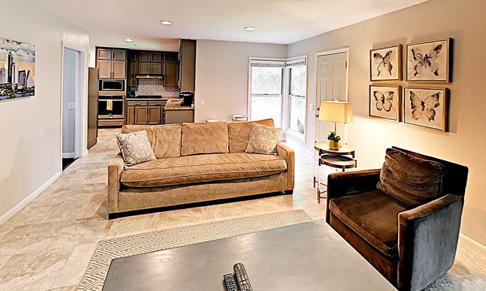 Allandale Casa | Remodeled home in quiet Rosedale neighborhood w/ 2 living areas & luxe kitchen
