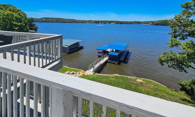 Lake of the Ozarks Casa | Remodeled panoramic lake view home w/ dock, trailer parking