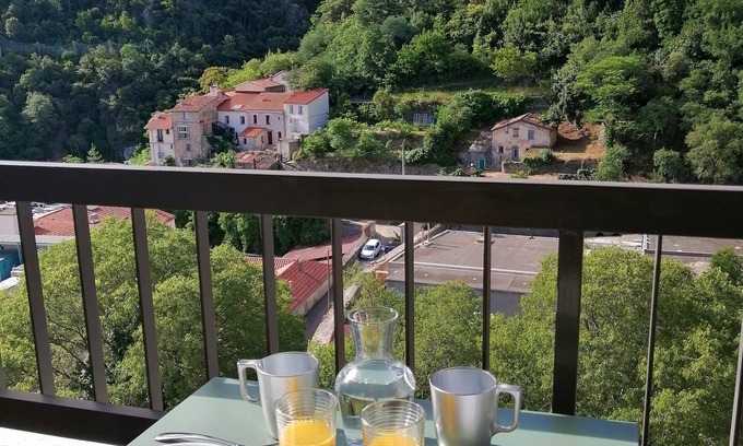 Amelie-les-Bains-Palalda Apartamento | Renovated south-facing studio + Parking