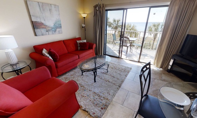 Bel Air Condominio | Frente del Golfo 1 dormitorio 1. 5 baños para 6 personas