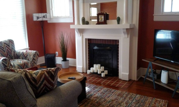 Rural Hall Casa | Renovated historic Craftsman bungalow near Winston Salem and mountain activities