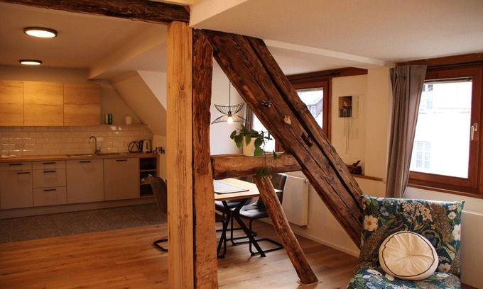 Sulzburg Apartamento | Renovated maisonette vacation apartment in the historic old town center of Sulzburg