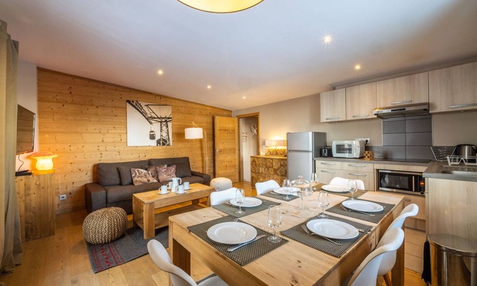 Tignes le Lac Apartamento | Apartamento renovado, a pie de pistas, WIFI, balcón