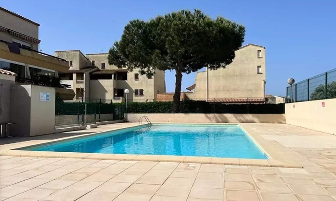 Marseillan Plage Apartamento | Residence Clos Des Pins I (res. - Residence with pool