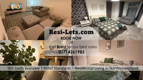 Blyth Apartamento | ResiLets - Newsham Road -Large 2 BR Short Stay Apartment for Holidays Contractors Visitors
