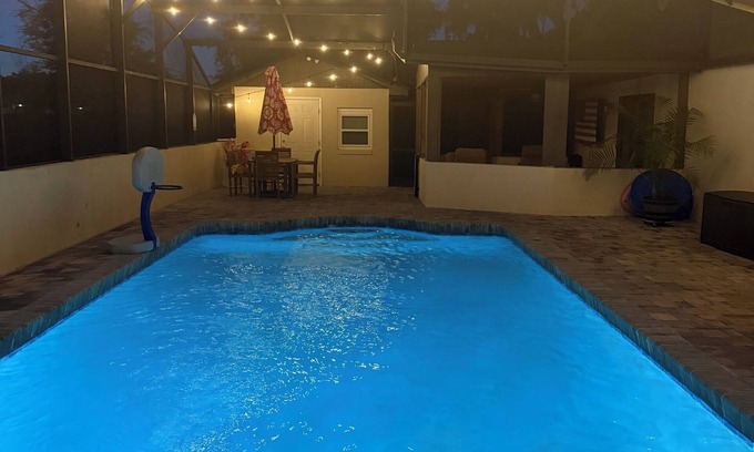 Sanford Casa | The Retreat at Sanford Riverwalk- 4 BR ranch style pool home and fenced backyard
