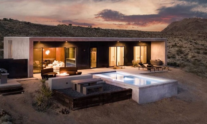 Yucca Valley Casa | Revolve House: Pool Overlooking Joshua Tree