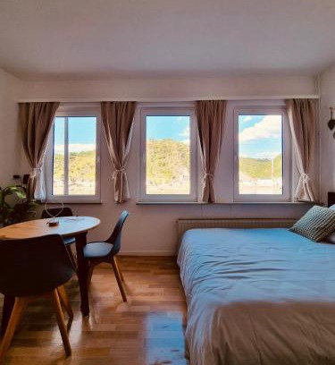 Sankt Goar Apartamento | Rheinromantik mit Blick auf die Burg Katz, bis 4P