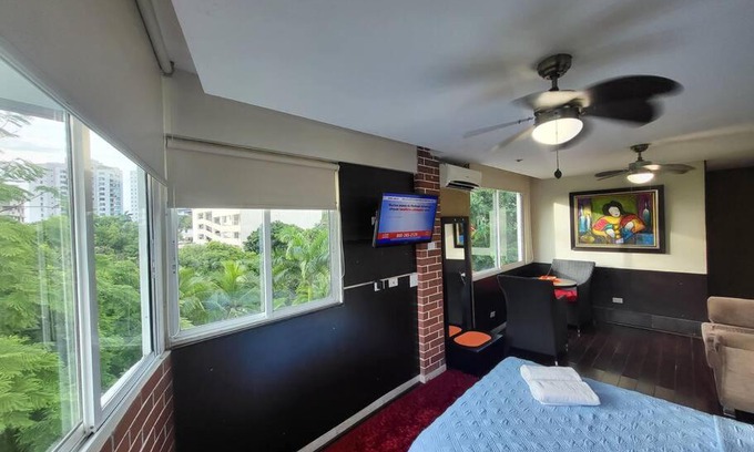 El Cangrejo Apartamento | Rina 1113 Hermoso estudio privado, área turística.