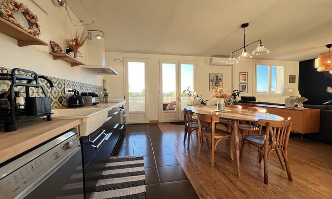Croix de Pierre Apartamento | Apartamento con vistas al río en Toulouse