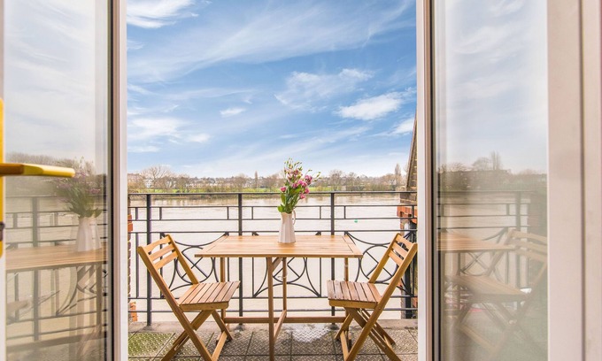 Hammersmith Apartamento | Vista al río, Penthouse Apartment, Zone 2, Hammersmith, London, 2 habitaciones, 2 baños