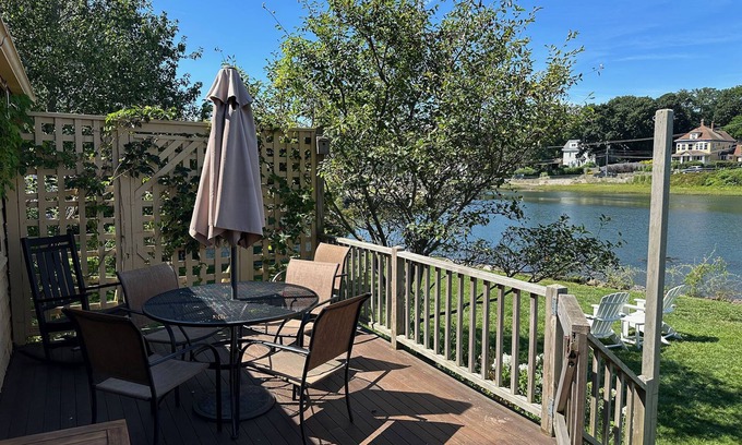 Gloucester Casa | River Watch: Waterfront home with river views and a private dock.