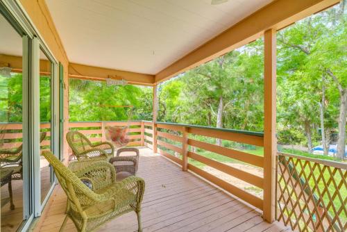 Crystal River Casa | Riverfront Inglis Duplex with Shared Dock and Fire Pit