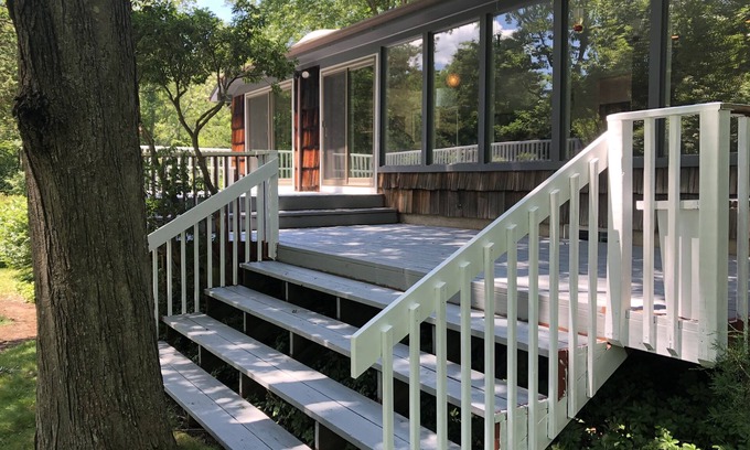 Weston Casa | Riverfront retreat in the woods of scenic Weston, Connecticut.